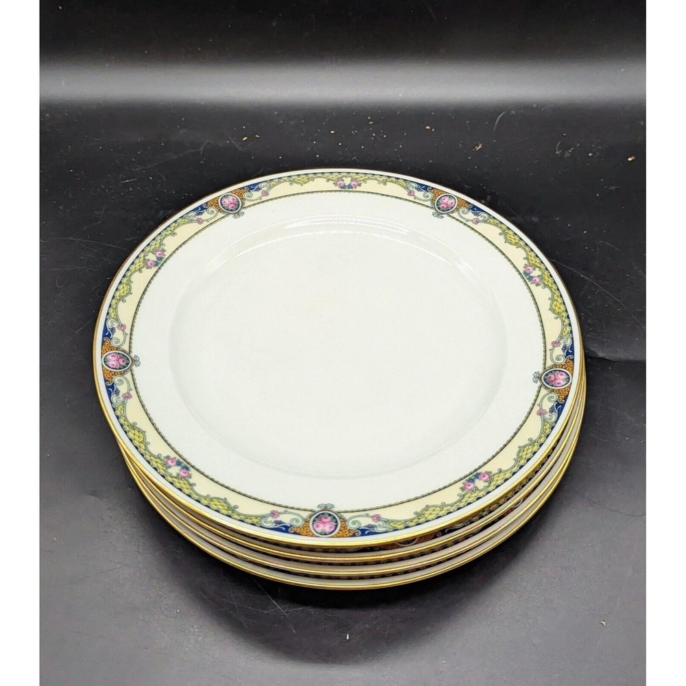 Vintage Thomas Bavaria The Admiral Dinner Plate Set/4 Mid Century 10" Germany